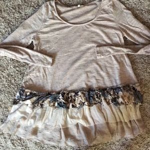 Long Sleeve Ruffle Tunic